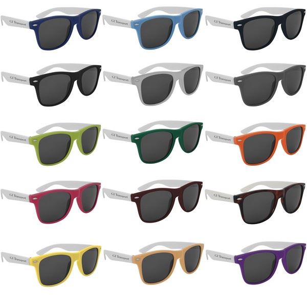 GH6287 Colorblock Malibu Sunglasses With Custom Imprint